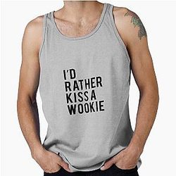 I'd Rather Kiss a Wookiee Star Wars Princess Leia Tank Top
