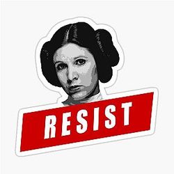 RESIST Like Princess Leia Sticker