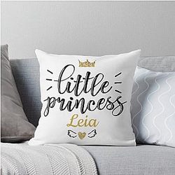 Little Princess Leia Throw Pillow