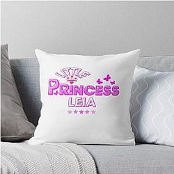 Little Princess Leia Throw Pillow