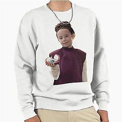 Young Princess Leia in a sweatshirt with Obi Wan Kanobi