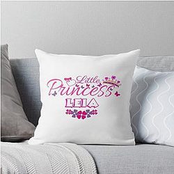 Little Princess Leia Throw Pillow