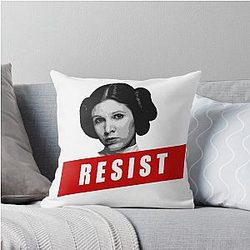 RESIST like Princess Leia Throw Pillow