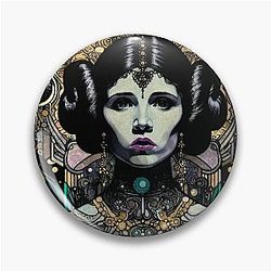 Princess Leia Rebel Star Wars Inspired Artwork Pin