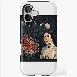 Robot Offers Flowers to Princess Leia iPhone Case