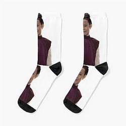 Young Princess Leia with Obi Wan Kanobi Socks