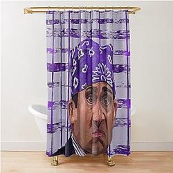 Prison Mike - Steve Carell Painting Shower Curtain
