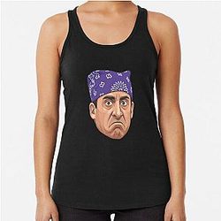 Michael Scott as Prison Mike Racerback Tank Top