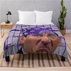 Steve Carell Painting Throw Blanket
