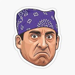 The Office Michael Scott as Prison Mike Sticker