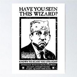 The Office: Prison Mike - Dangerous Wizard Poster