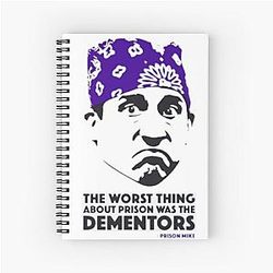 The office prison Mike spiral notebook