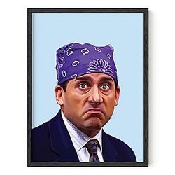 Haus and Michael Scott Poster – The Office TV Show Wall Art, Funny Prison Mike Print for Fans, Office Spaces & Home Decor | Great Gift Idea | Unframed 12” x 16”