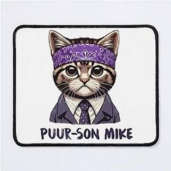 Prison Mike Cat 
The Office Michael Scott Cat Mouse Pad
