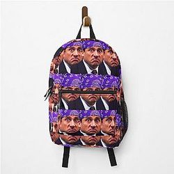 Prison Mike Funny Office Michael Scott Pattern Backpack