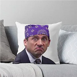 Michael Scott - Prison Mike Throw Pillow -> Michael Scott - Prison Mike Throw Pillow