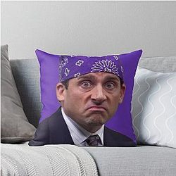 Prison Mike The Office Throw Pillow