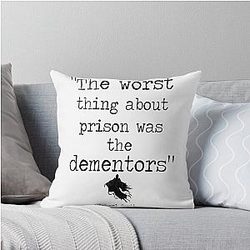 Prison Mike - The Worst Thing about Prison was the Dementors Throw Pillow