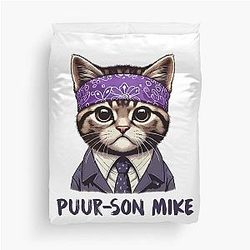 Prison Mike Cat, Purrrson Mike, The Office Michael Scott Cat Duvet Cover