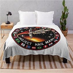 Project Hail Mary Space Mission Patch Blanket