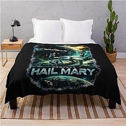 Project Hail Mary Sci-Fi Fan Art Throw Blanket