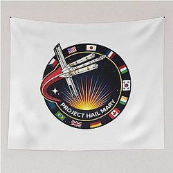 Space Mission Patch Project Hail Mary Tapestry