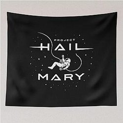 Rocky Amaze 
Andy Weir, 
Ryland 
Dr Grace’s Fist Bump - Project Hail Mary Tapestry