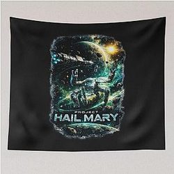 Project Hail Mary Science Fiction Fan Art Tapestry