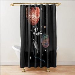 Project Hail Mary Sci-Fi Fan Art Shower Curtain