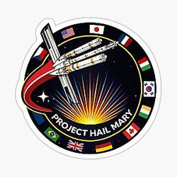 Space Mission Patch Project Hail Mary Sticker