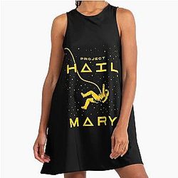 Rocky Amaze Jazz Hands andy weir ryland grace I Had Potential Dr Graces Fist Bump - Project Hail Mary A-Line Dress