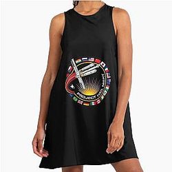 Project Hail Mary Mission A-Line Dress with countries