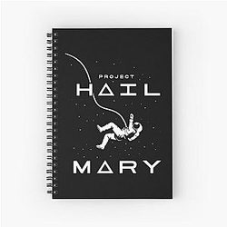 Project Hail Mary Rocky Amaze, Amaze, Andy Weir, Ryland Grace - Project Hail Mary Spiral Notebook
