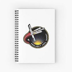 Project Hail Mary Mission Patch from Movie Spiral Notebook