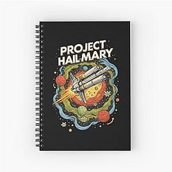 Project Hail Mary Rocky Amaze Amaze Andy Weir Ryland Grace - Project Hail Mary Spiral Notebook
