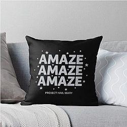 Project Hail Mary Rocky Amaze Amaze and Andy Weir ryland grace - Project Hail Mary Throw Pillow