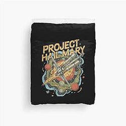 Rocky Alien Quotes Project Hail Mary Funny Sci-Fi Meme Duvet Cover