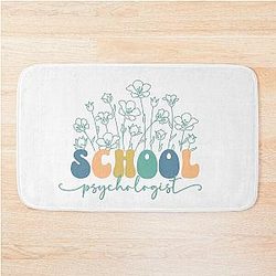 School Psychologist Gift Idea for Back to School Bath Mat