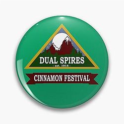 Psych: Dual Spires Pin