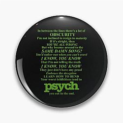 Psych Theme Text Pin