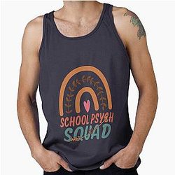 School Psych Squad Gift Idea For Men and Women Funny School Psych Tank Top
