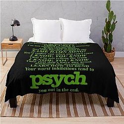 Psych Theme Throw Blanket