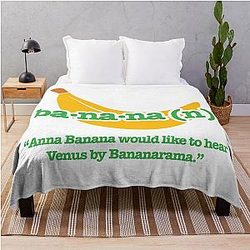Psych Banana Throw Blanket