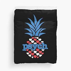 Psych Pineapple American Flag Fruit Vintage Duvet Cover
