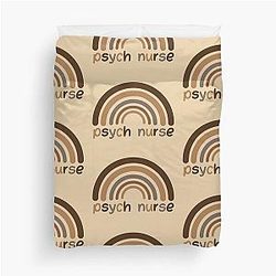 Psych Nurse Rainbow - Mental Health Nurse Duvet Cover