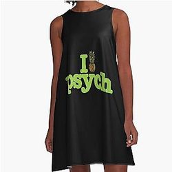 Psych I Like A-Line Dress