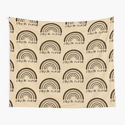 Psych Nurse Rainbow - Mental Health Nurse - Gift for mental health worker Tapestry