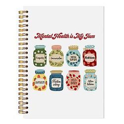 LADDock Cute Mental Health Awareness Spiral Notebook School Psychologist Gifts Therapy Journal for Therapists Counselors Social Workers Inspirational Self Care Journal for Women 5.5x8.3