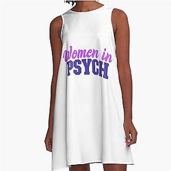 Women in Psych A-Line Dress