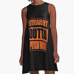 Psych Ward Black Halloween Princess A-Line Dress